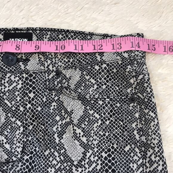 Hudson Jeans Nico Mid Rise Super Skinny size 27 / 4 Animal Snakeskin Y2K - Picture 8 of 10